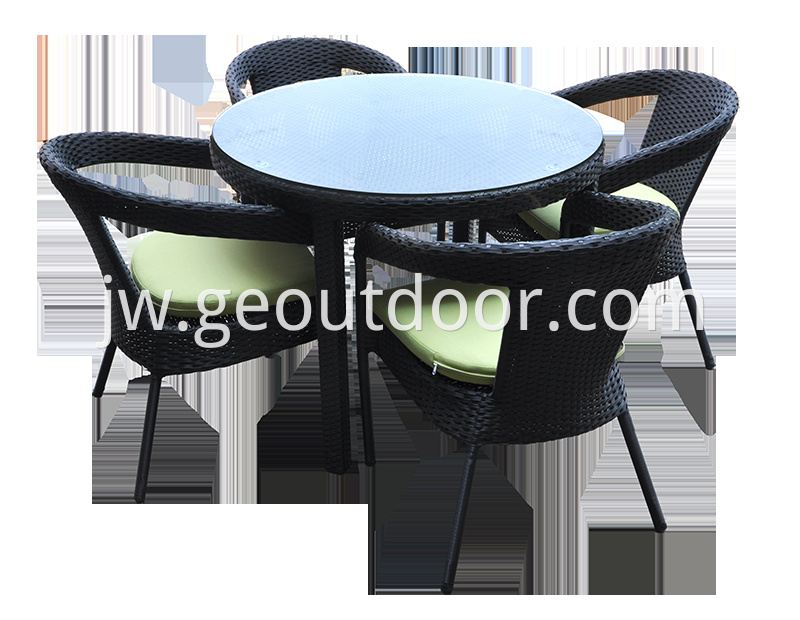 Rattan Round Patio Dining Set